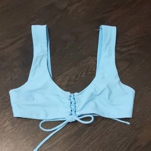 Light blue bikini top